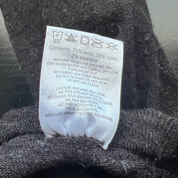 Smartwool Girl’s Black brown Wool Blend footed Tights Size small - Picture 8 of 8